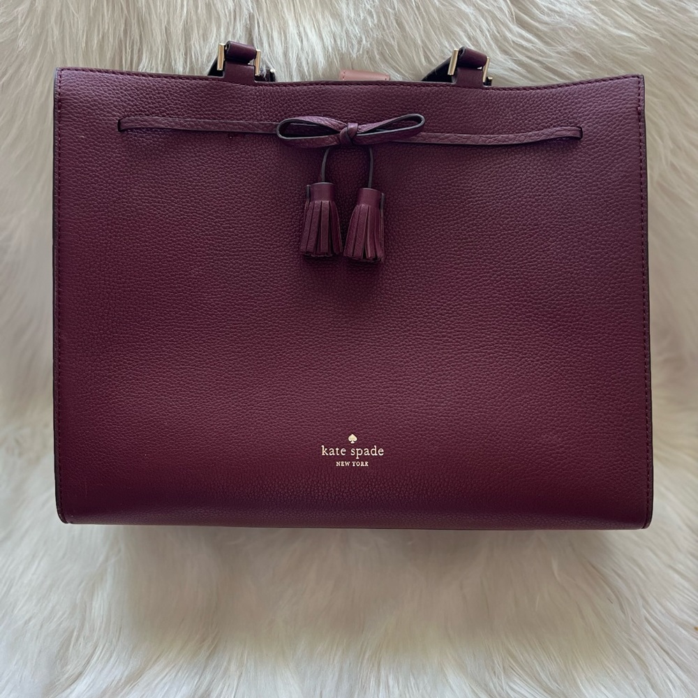 Kate Spade shoulder bag in deep red